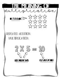 Multiplication Anchor Chart And Dry Erase Practice