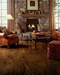 wood look rustic farmhouse living room