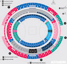 optus stadium seating map perth