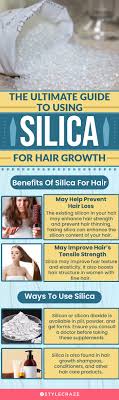 silica for hair benefits usage and
