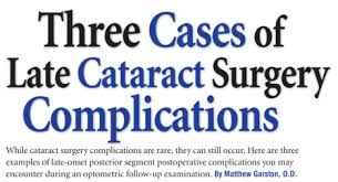 three cases of cataract complication