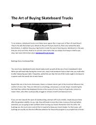 Skateboard Trucks Brands By Lisanovitce Issuu