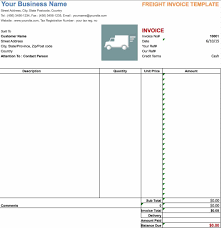 Free Freight Trucking Invoice Template Pdf Word Excel