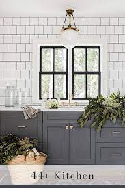 44 gray kitchen cabinets dark or