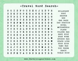 Kids Printable Travel Games Childrens Travelwordsearch