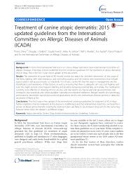 treatment of canine atopic dermais