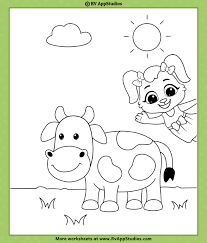 Coloring Pages Cow Printable Cow