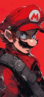super mario red wallpapers video game