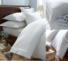 Broderie Anglaise Duvet Cover Set In