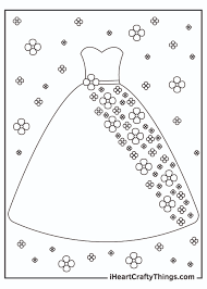Wedding art wedding images wedding couples wedding ideas wedding coloring pages wedding dress sketches woman. Printable Dress Coloring Pages Updated 2021