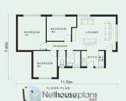 3 Bedroom Small House Plans For Narrow