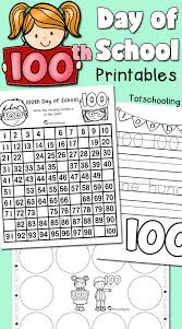 100th Day Of School Printables Totschooling Toddler