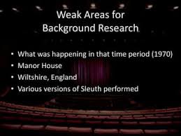 Sleuth Setting Placement Research