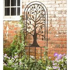 Metal Garden Trellis With Tree Of Life