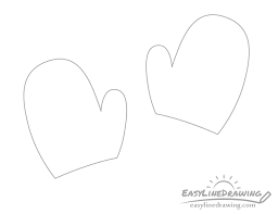 A piece of fruit is a perfect subject for beginners because of its natural, irregular shape. How To Draw Mittens Step By Step Easylinedrawing