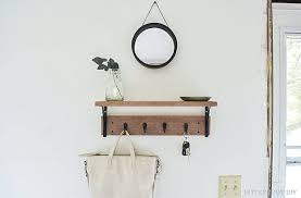 Diy Entryway Shelf With Hooks