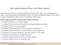 Top 5 Administrative Officer Cover Letter Samples