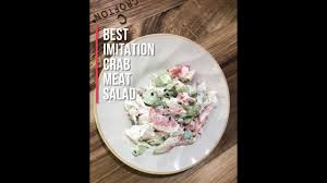 quick easy imitation of crab meat salad