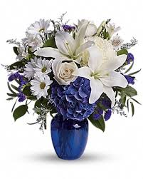 You will find budget sympathy flowers in anchorage here. Beautiful In Blue In Anchorage Ak Flowers By June