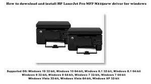 For how to install and use this software, follow the instruction manual. The Black Hat Laserjet Pro Mfp M125nw Old Driver Hp Laserjet Pro Mfp M125nw Drivers Download Please Choose The Relevant Version According To Your Computer S Operating System And Click The