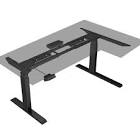 Dual-leg Height Adjustable Electric sit and stand frame for L shape Desk Cab-PC-07875 Prime Cables