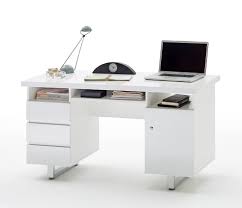 Stylish home office workstation, with spacious worktop made from 42mm hollow board, available in white and black high gloss finishes. Stylish And White Gloss Finish Syndi Office Desk