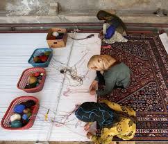 afghan people indulge in carpet weaving
