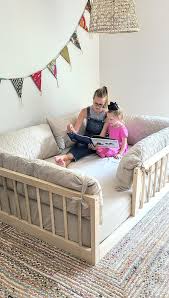 Montessori Floor Bed With Rails Twin