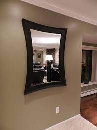 extra large modern black wall mirror