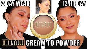2 day wear milani cream to powder