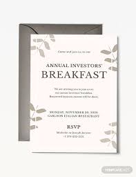 Corporate Breakfast Invitation Invitations Business