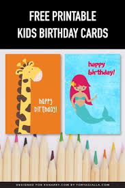 11 printable cards to say thank you with style. Free Printable Kids Birthday Cards Ideas For The Home