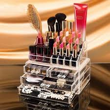 part acrylic drawer cosmetic organizer