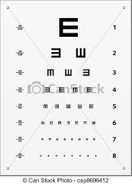 Vector Snellen Eye Test Chart