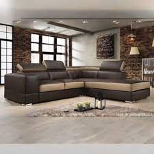 vienna pu l shaped sofa with recliner