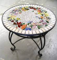 Mosaic Table Fl Pattern Custom