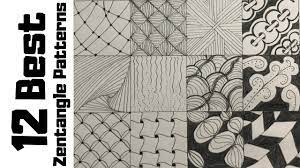 Welcome to the zentangle method! 12 Zentangle Patterns For Beginners How To Draw Easy Doodle Art Tutorial Drawing 21 33 Youtube
