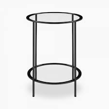 Clarance Side Table Clear Glass Top