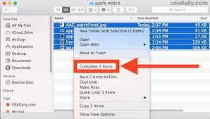 how to zip files in mac os x osxdaily