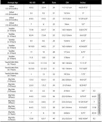 Kid Shoe Size Chart Australia Kids