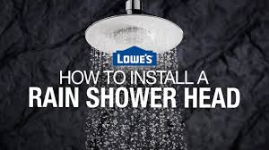 how to install a rain shower head you