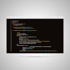 modern browser with simple html code of