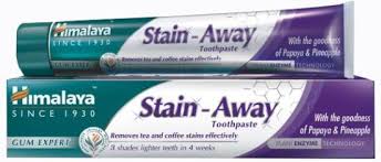 It ensures that the teeth don't get stained any further. Himalaya Toothpaste Removes Stains 75 Gr