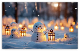 snowman winter tradition ultra hd