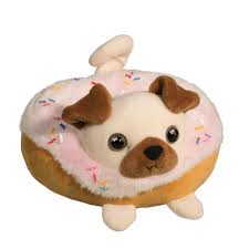 pug donut macaroon douglas toys