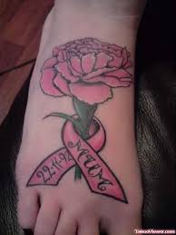 May 06, 2021 · feel free to combine them with other elements, like flowers or names, to give a more personalized touch to them. Pink Flower And Memorial Breast Cancer Tattoo On Right Foot