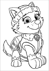 When mayor humdinger and his cousin ryder fall into the trap and steal the meteor to take over the city, the puppies must. Everest Paw Patrol Coloring Page Youngandtae Com Paw Patrol Coloring Paw Patrol Coloring Pages Everest Paw Patrol