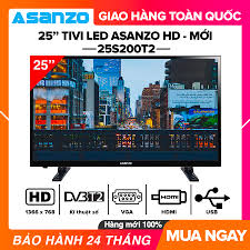 SẢN PHẨM MỚI] Tivi Led Asanzo 25 inch HD - Model 25S200T2 HDMI, VGA, AV,  Truyền hình