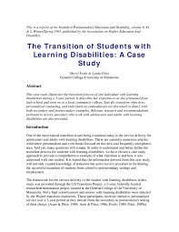 Students' persistence in a distributed. Pdf The Transition Of Students With Learning Disabilities A Case Study Lynda Price Academia Edu
