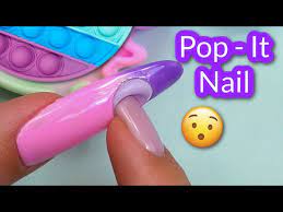 pop it anti stress manicure nail art